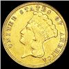 Image 1 : 1854 $3 Gold Piece CLOSELY UNCIRCULATED