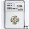 Image 1 : 1938 Mercury Silver Dime NGC MS65 FB