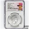Image 1 : 2023 1oz G.B. S2Â£ NGC MS69 Q. Elizabeth II