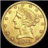 Image 1 : 1893-S $5 Gold Half Eagle CLOSELY UNCIRCULATED
