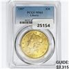 Image 1 : 1907 $20 Gold Double Eagle PCGS MS61