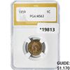 Image 1 : 1859 Indian Head Cent PGA MS63