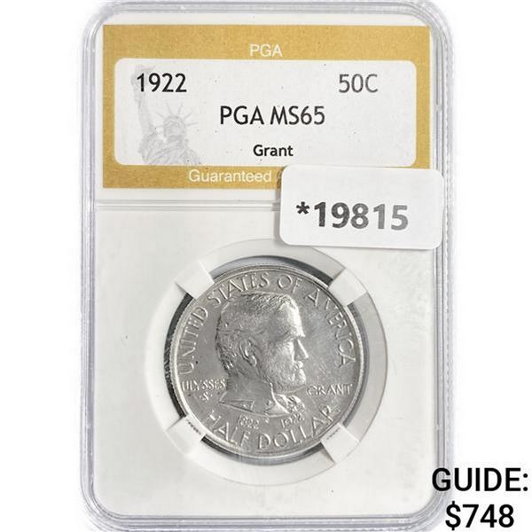 1922 Grant Half Dollar PGA MS65