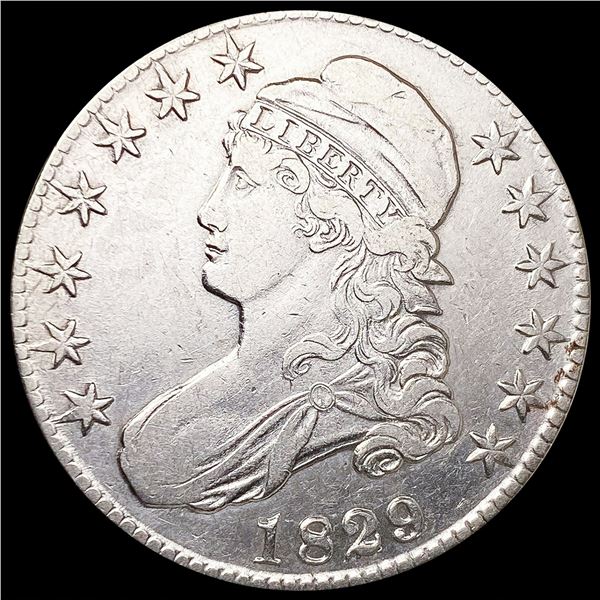 1829/7 Capped Bust Half Dollar NEARLY UNCIRCULATED