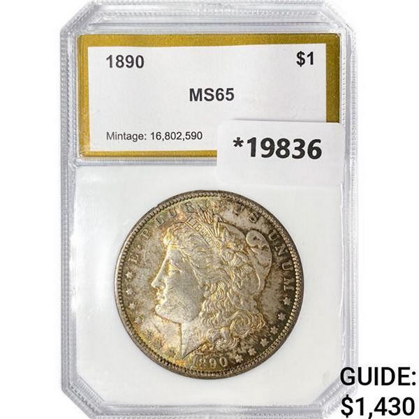 1890 Morgan Silver Dollar PCI MS65