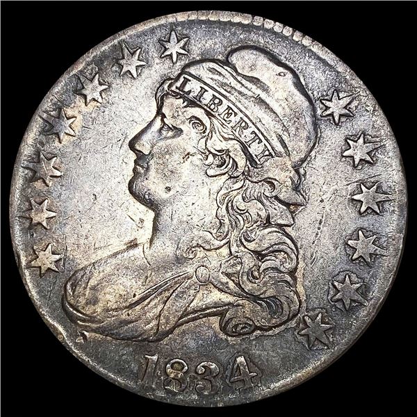 1834 Capped Bust Half Dollar LIGHTLY CIRCULATED