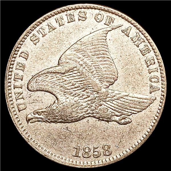 1858 Flying Eagle Cent ABOUT UNCIRCULATED