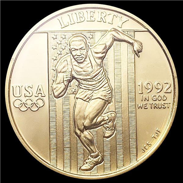 1992-W US Commem .25oz Gold $5 GEM PROOF