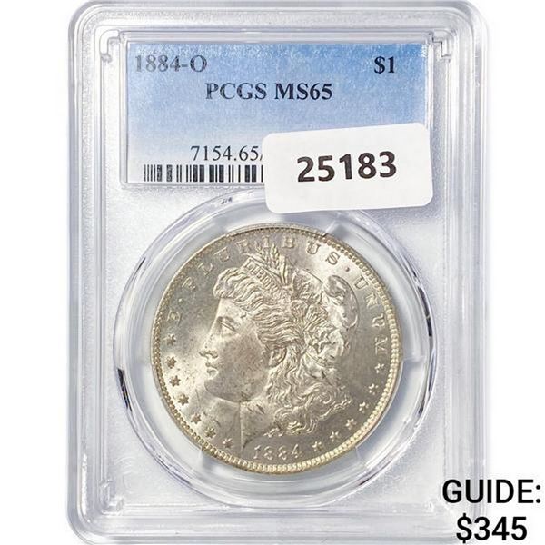 1884-O Morgan Silver Dollar PCGS MS65