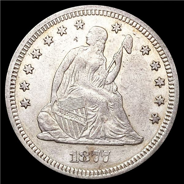 1877 Seated Liberty Quarter CLOSELY UNCIRCULATED