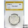 Image 1 : 1946-D Walking Liberty Half Dollar PGA MS67