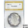 Image 1 : 1881-O Morgan Silver Dollar PGA MS65