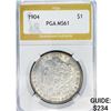 Image 1 : 1904 Morgan Silver Dollar PGA MS61