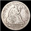 Image 1 : 1853 Arws & Rays Seated Liberty Quarter NICELY CIR