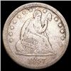 Image 1 : 1857 Seated Liberty Quarter NICELY CIRCULATED