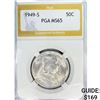 Image 1 : 1949-S Franklin Half Dollar PGA MS65