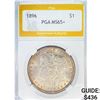 Image 1 : 1896 Morgan Silver Dollar PGA MS65+