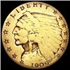 Image 1 : 1909 $2.50 Gold Quarter Eagle NICELY CIRCULATED