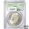 Image 1 : 1883-CC Morgan Silver Dollar PCGS MS63