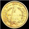 Image 2 : 1851 Rare Gold Dollar NEARLY UNCIRCULATED