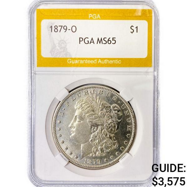 1879-O Morgan Silver Dollar PGA MS65