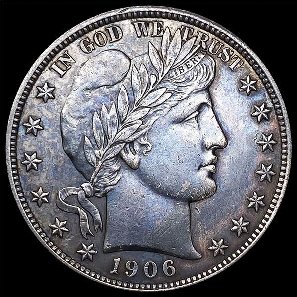 1906 Barber Half Dollar CLOSELY UNCIRCULATED