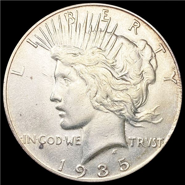 1935-S Silver Peace Dollar NEARLY UNCIRCULATED