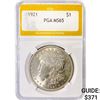 Image 1 : 1921 Morgan Silver Dollar PGA MS65