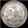 Image 2 : 1873 Arws Seated Liberty Half Dollar LIGHTLY CIRCU