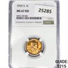 Image 1 : 1955-S Wheat Cent NGC MS67 RD