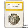 Image 1 : 1940 Walking Liberty Half Dollar PGA MS68