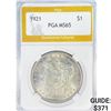 Image 1 : 1921 Morgan Silver Dollar PGA MS65