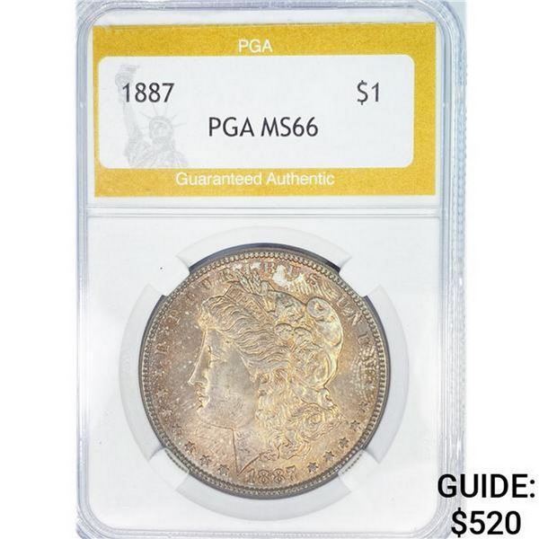 1887 Morgan Silver Dollar PGA MS66