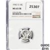 Image 1 : 1942-S Mercury Silver Dime NGC MS65 FB