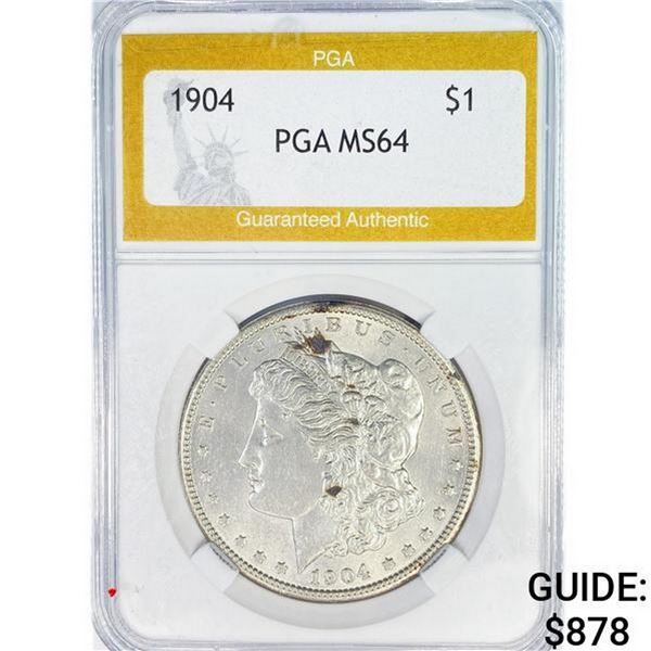 1904 Morgan Silver Dollar PGA MS64