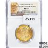 Image 1 : 1914 Canada .4838oz Gold $10 NGC MS63 Bank of CA H