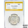 Image 1 : 1936 Bridgeport Half Dollar PGA MS65+