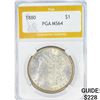 Image 1 : 1880 Morgan Silver Dollar PGA MS64