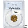 Image 1 : 1916-S Wheat Cent PCGS MS64 RB