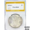 Image 1 : 1878-S Morgan Silver Dollar PGA MS64