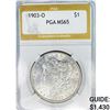 Image 1 : 1903-O Morgan Silver Dollar PGA MS65