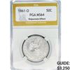 Image 1 : 1861-O 50C Seated Lib. PGA MS64 Shipwreck Effect