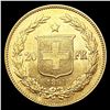 Image 2 : 1891 Swiss .1867oz Gold 20 Francs UNCIRCULATED