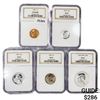 Image 1 : (5) 1956 US Coin Set NGC PF