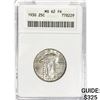 Image 1 : 1930 Standing Liberty Quarter ANACS MS62 FH