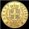 Image 2 : 1873 Italy .1867oz Gold 20 Lire CLOSELY UNCIRCULAT