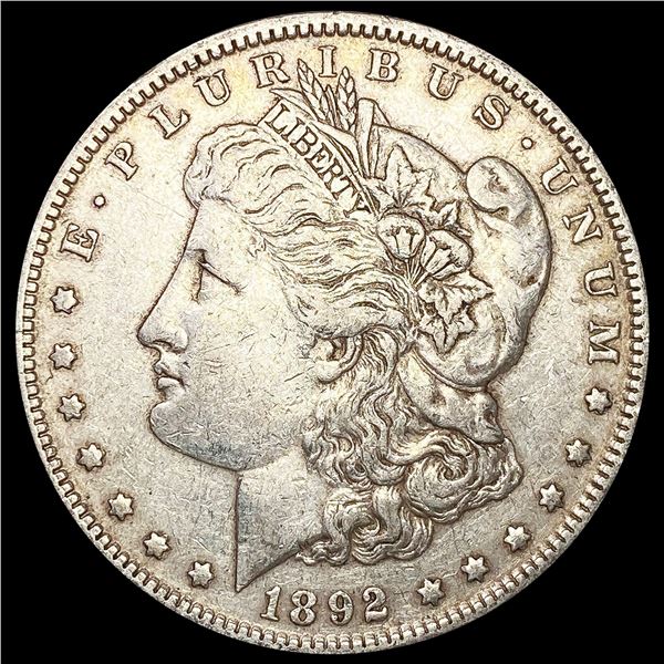 1892 Morgan Silver Dollar ABOUT UNCIRCULATED