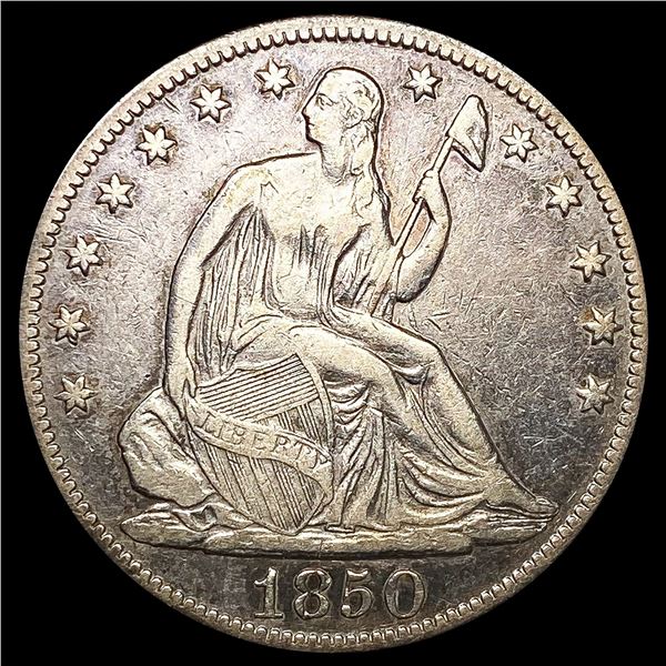 1850-O Seated Liberty Half Dollar LIGHTLY CIRCULAT