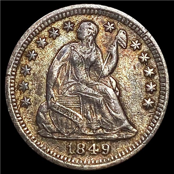 1849-O Seated Liberty Half Dime NEARLY UNCIRCULATE
