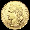 Image 1 : 1893-B Swiss .1867oz Gold 20 Francs UNCIRCULATED